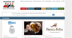 Desktop Screenshot of hotelier.de